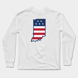 Stars and Stripes Indiana Long Sleeve T-Shirt